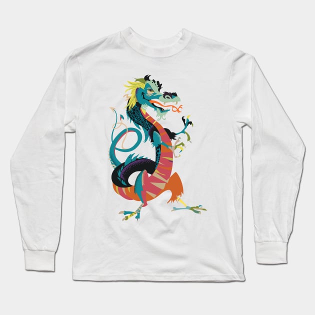 Dragon Long Sleeve T-Shirt by nickemporium1